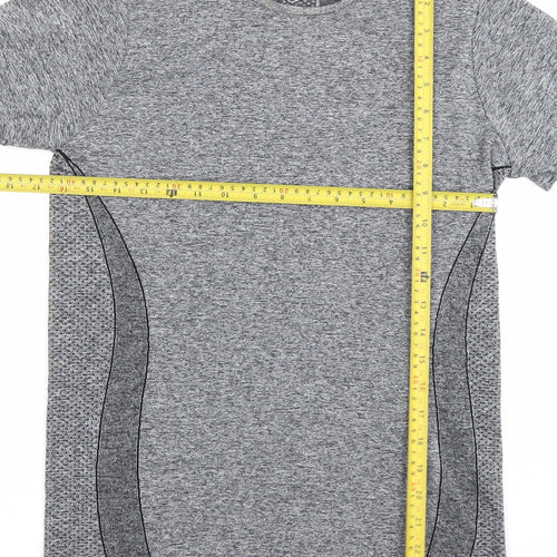 Dunnes Stores Women Grey Athletic T-Shirt Size M Moisture Wicking