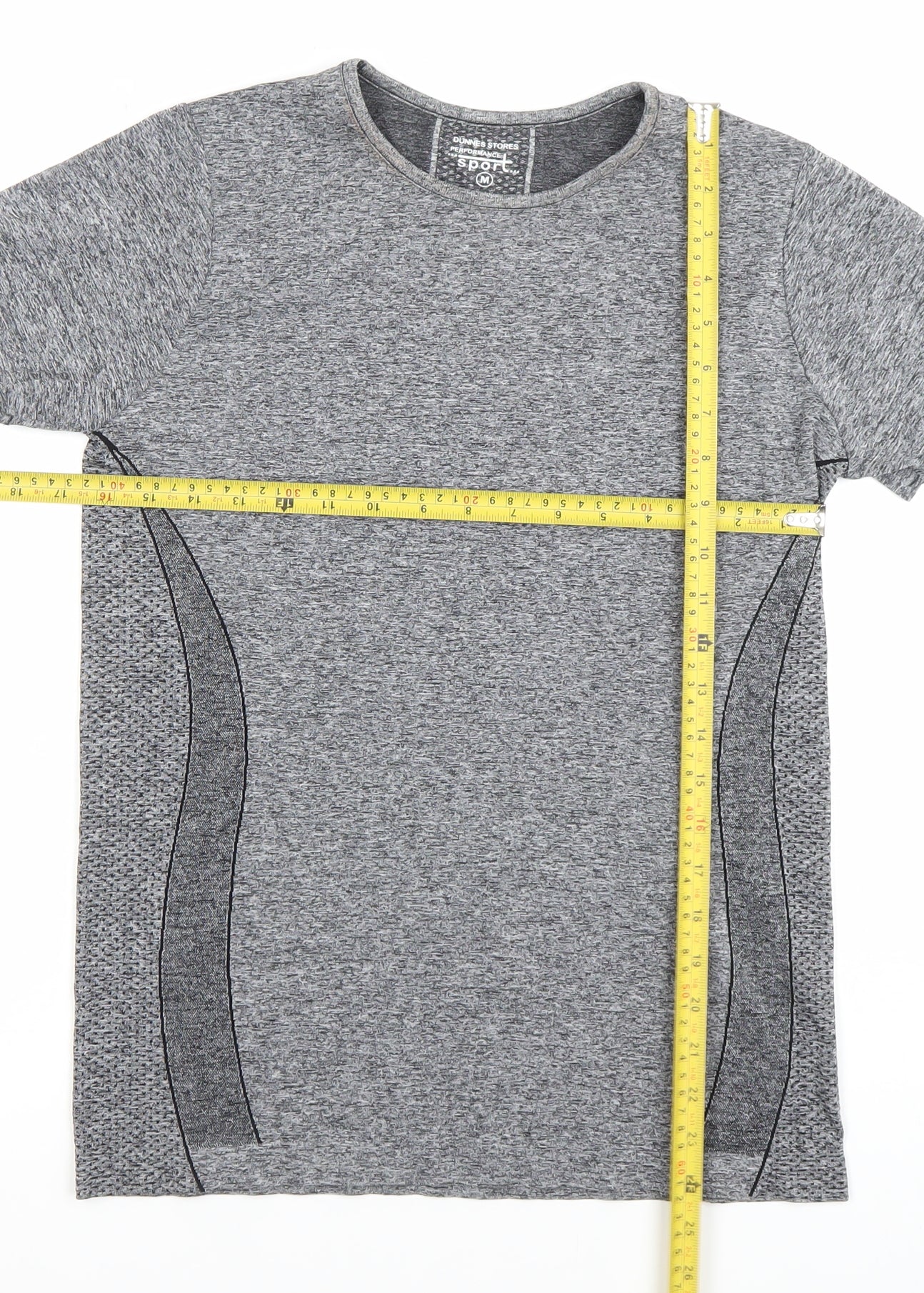 Dunnes Stores Women Grey Athletic T-Shirt Size M Moisture Wicking