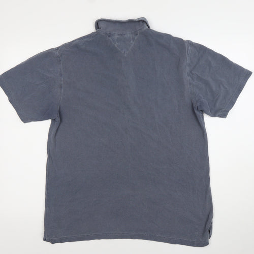 Tommy Hilfiger Denim Men's Blue Short Sleeve Polo Shirt M