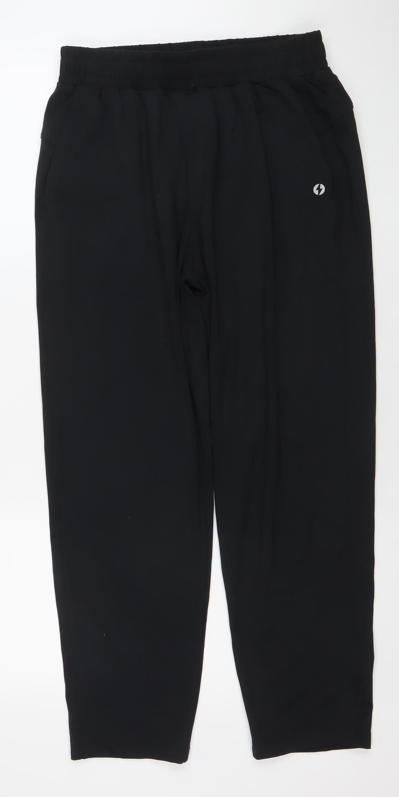 Powercut Men's Black Medium Slim Fit Jogger Activewear Trousers