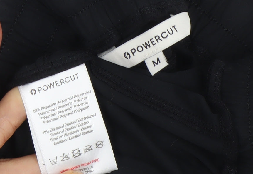 Powercut Men's Black Medium Slim Fit Jogger Activewear Trousers