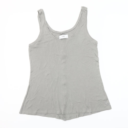 Coht Women Grey Basic Linen Lyocell Tank Top Size S