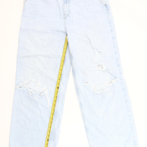 Denim Co. Women’s Blue Distressed Boyfriend Jeans Size 14