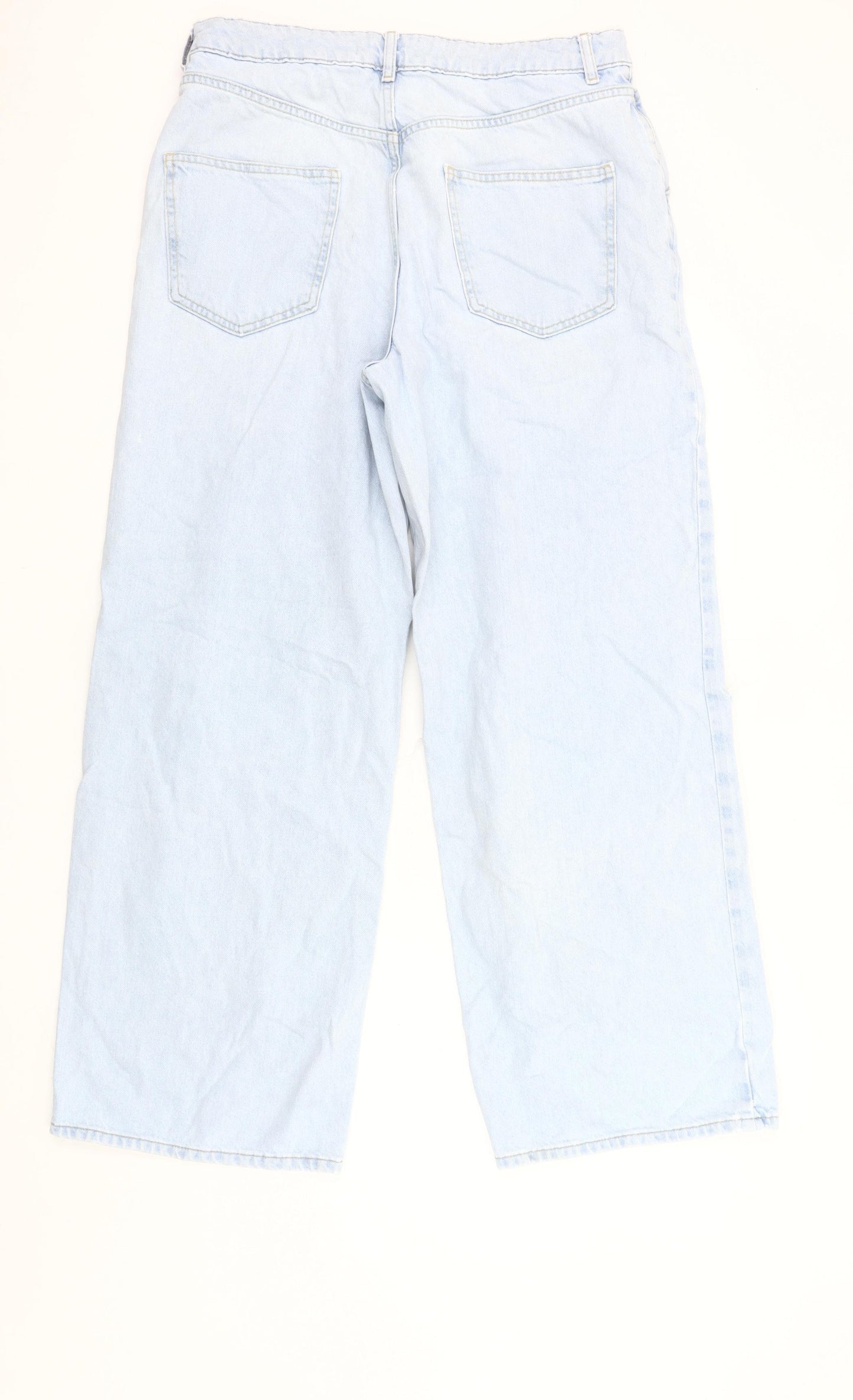 Denim Co. Women’s Blue Distressed Boyfriend Jeans Size 14