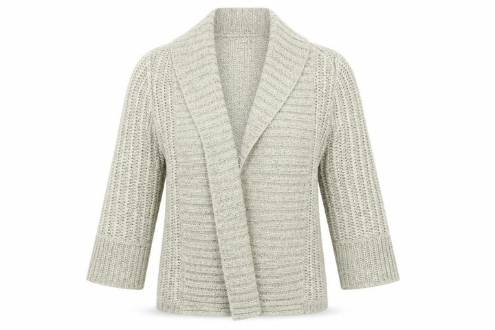 Debenhams Women Beige Open Knit Cardigan Size 10 3/4 Sleeve