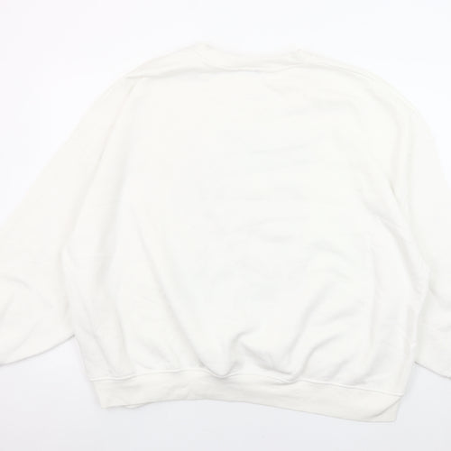 Dunnes Womens White New York City Graphic Pullover Sweatshirt XXL