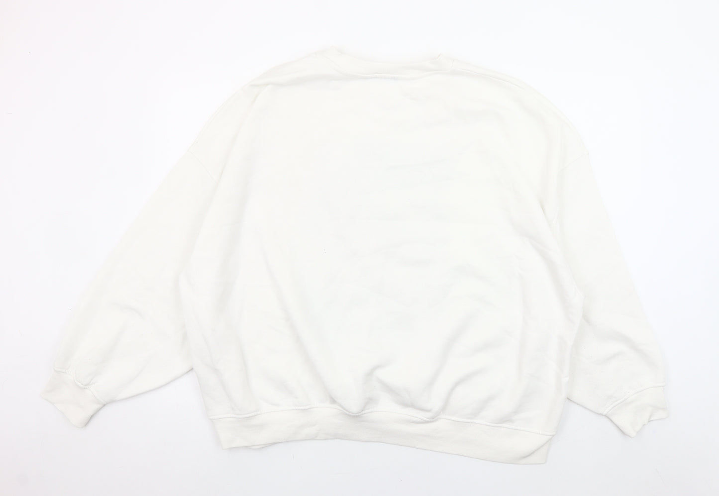 Dunnes Womens White New York City Graphic Pullover Sweatshirt XXL