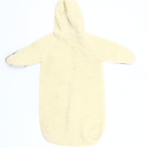 Mothercare Unisex Baby Ivory Fleece Snowsuit Newborn Hooded Winter Zip-Up