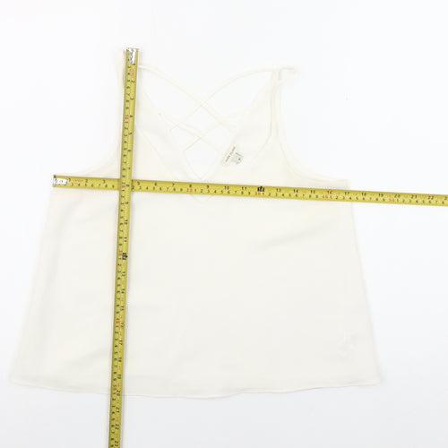 River Island Women’s Ivory Strappy Camisole Vest Top Size 8