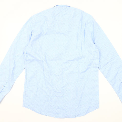 Dunnes Stores Men's Blue Regular Fit Oxford Button-Up Shirt M