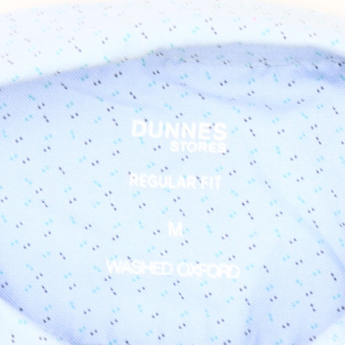 Dunnes Stores Men's Blue Regular Fit Oxford Button-Up Shirt M
