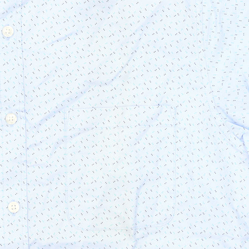 Dunnes Stores Men's Blue Regular Fit Oxford Button-Up Shirt M