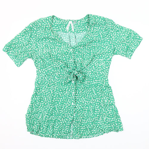 Seraphine Women’s Green Floral Viscose Maternity Blouse UK 12