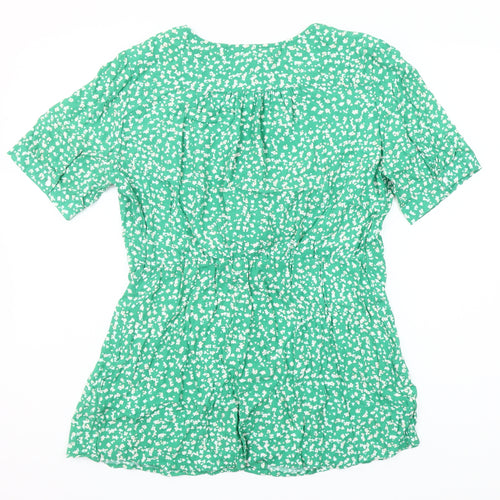 Seraphine Women’s Green Floral Viscose Maternity Blouse UK 12