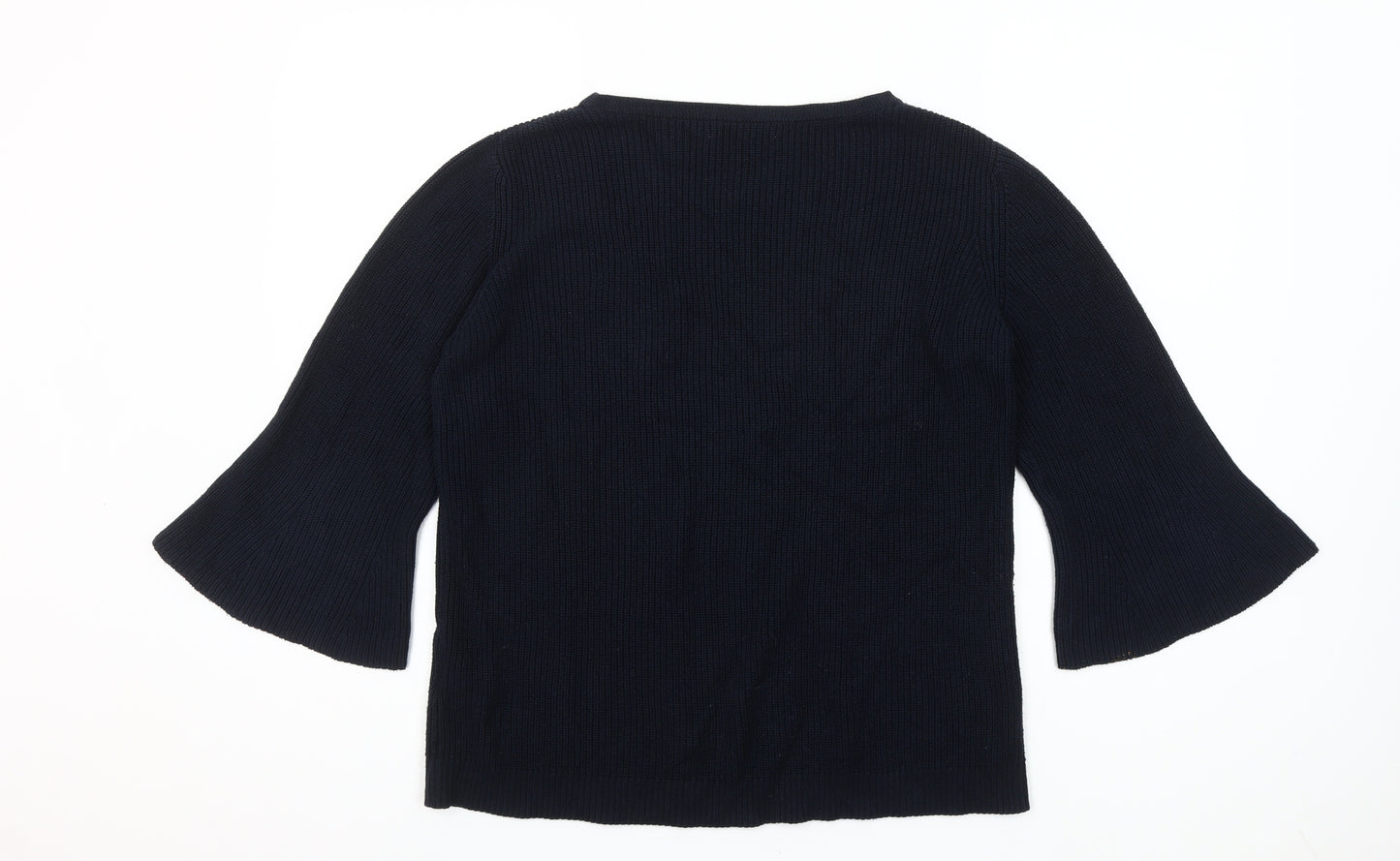 Brax Women Black 3/4 Flared Sleeve Knit Jumper Size 16