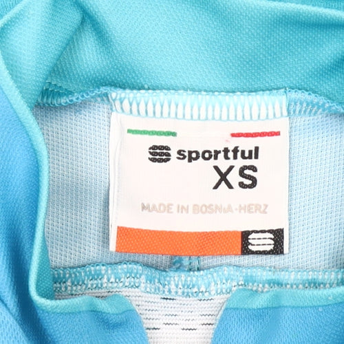Sportful Women's Blue XS Cycling Jersey Top Lightweight Breathable