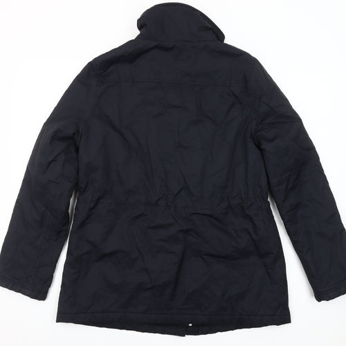 Kaliko Women's Black Size 12 Parka Jacket with Zip Pockets