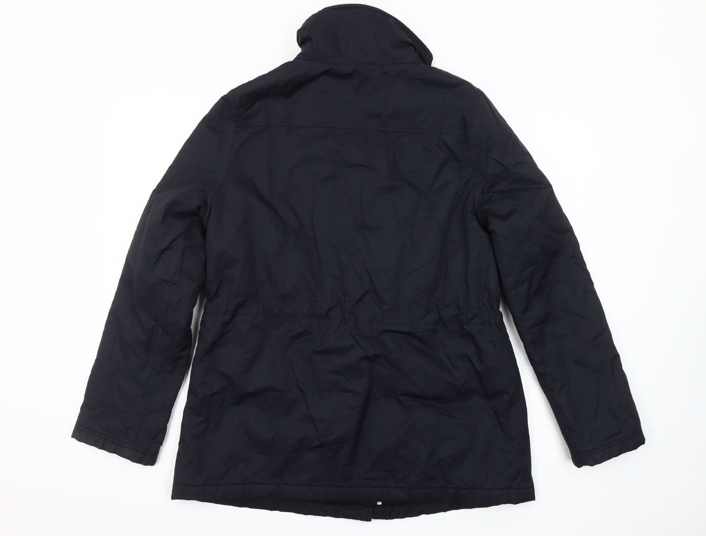 Kaliko Women's Black Size 12 Parka Jacket with Zip Pockets