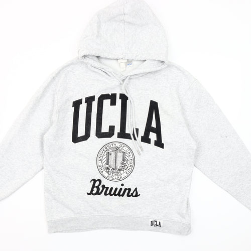 H&M Women’s Grey UCLA Bruins Hoodie Small Cotton Blend Sweatshirt