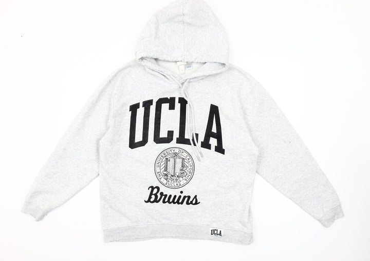 H&M Women’s Grey UCLA Bruins Hoodie Small Cotton Blend Sweatshirt