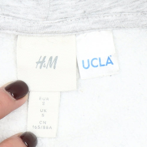 H&M Women’s Grey UCLA Bruins Hoodie Small Cotton Blend Sweatshirt