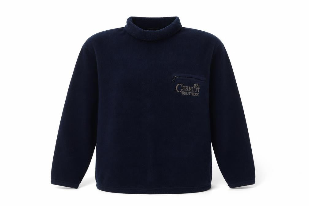 Cerruti 1881 Brothers Navy Fleece Pullover Sweatshirt Women L