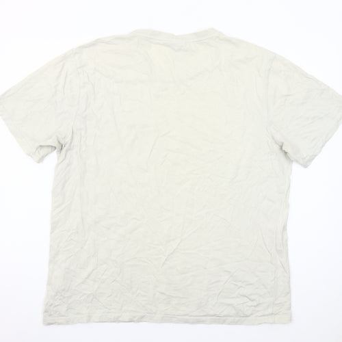Rugby World Cup France 2023 Beige Men's 2XL Cotton Short Sleeve T-Shirt