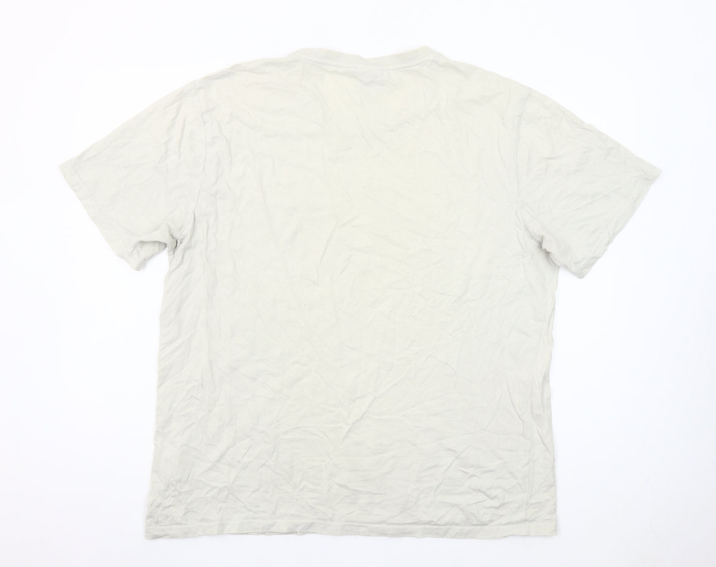 Rugby World Cup France 2023 Beige Men's 2XL Cotton Short Sleeve T-Shirt
