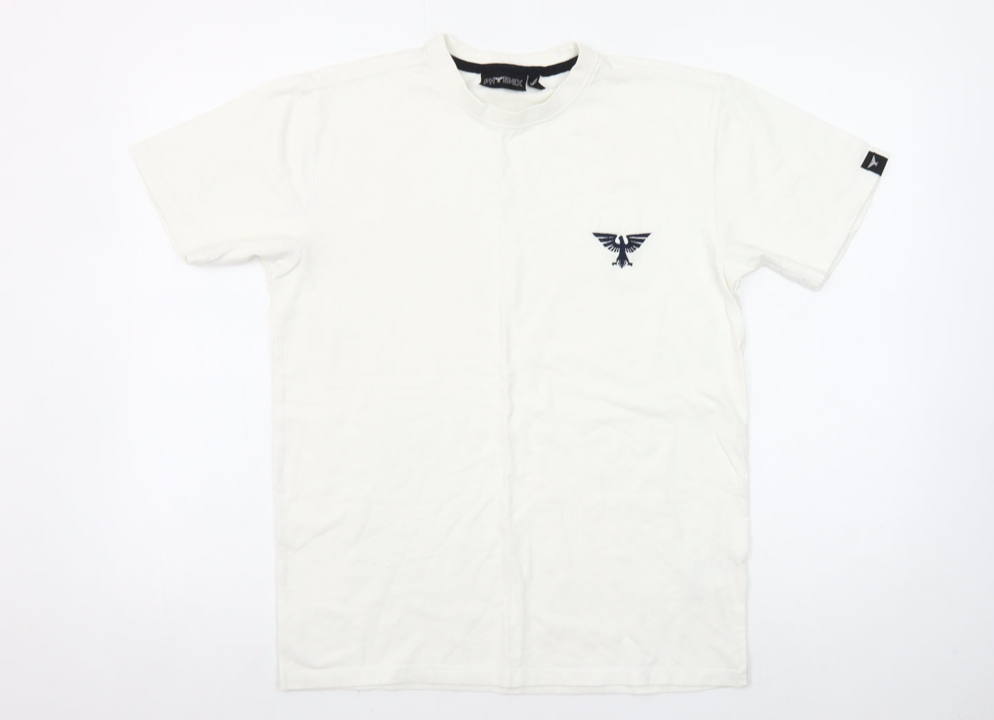 Phenix Men’s White Cotton Stretch Crew Neck Logo T-Shirt Size M
