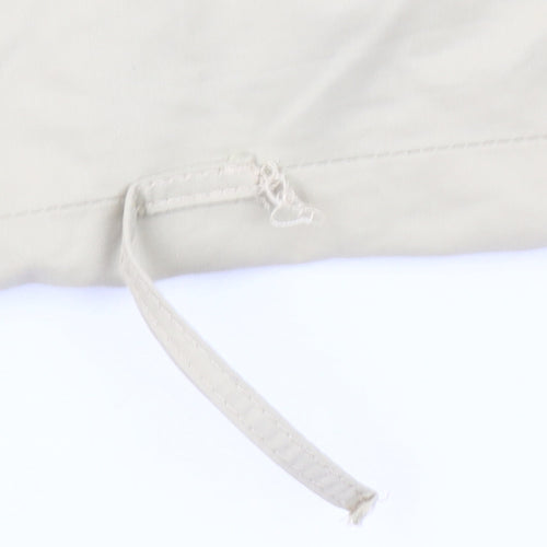 Autonomy Womens Beige Trench Coat Size 10 Classic Mid-Length Cotton Blend