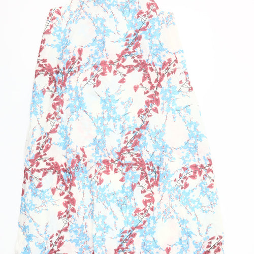 Carolyn Donnelly Eclectic Women’s Multicoloured Floral Cotton A-Line Midi Dress Size S