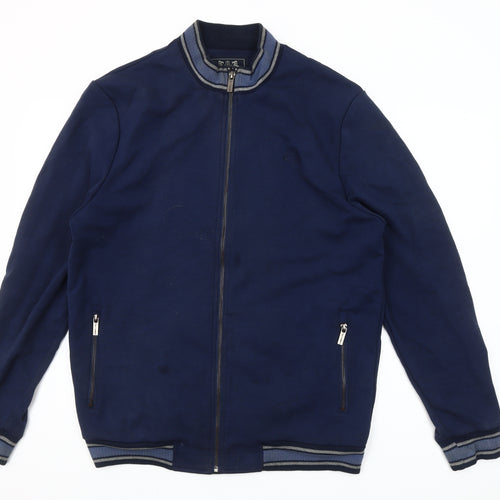 Paul Costelloe Living Men's Blue Full Zip Sweatshirt Size L
