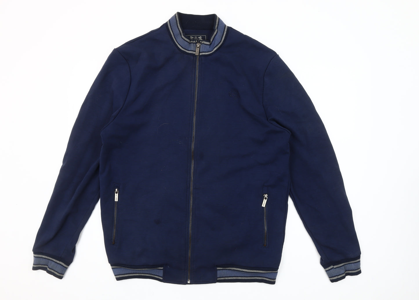 Paul Costelloe Living Men's Blue Full Zip Sweatshirt Size L