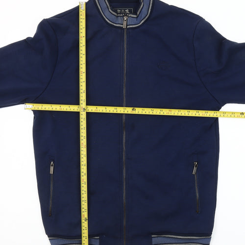 Paul Costelloe Living Men's Blue Full Zip Sweatshirt Size L