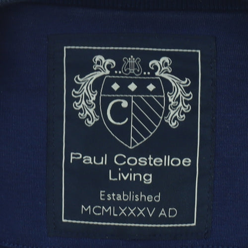 Paul Costelloe Living Men's Blue Full Zip Sweatshirt Size L