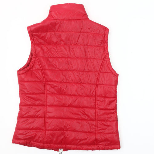 Via Appia Red Puffer Waistcoat Unisex Adults Size 38 Regular Fit