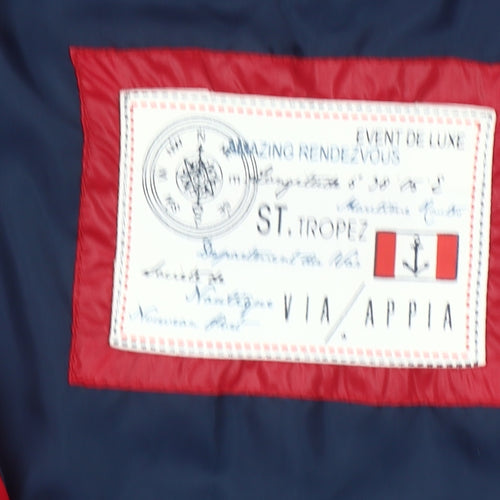 Via Appia Red Puffer Waistcoat Unisex Adults Size 38 Regular Fit