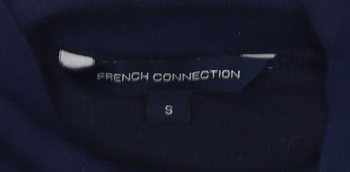 French Connection Women’s Blue White Colourblock Tunic Blouse Size S