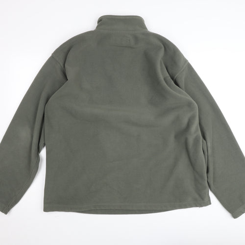 Petroleum Men’s Green Fleece 1/2 Zip Pullover Sweatshirt L