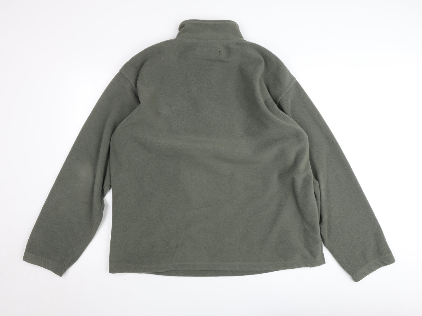 Petroleum Men’s Green Fleece 1/2 Zip Pullover Sweatshirt L