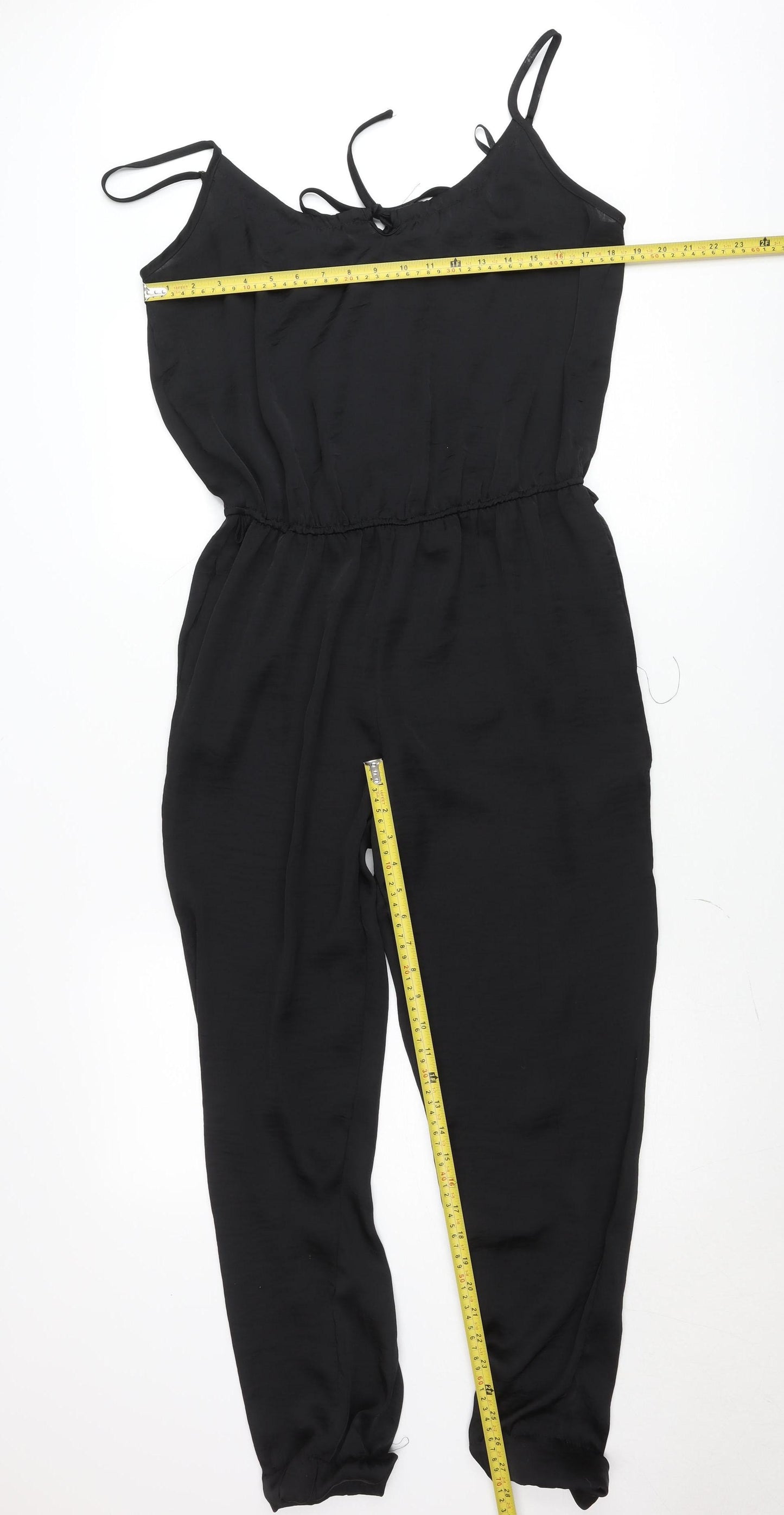 New Look Women Black Size 12 Sleeveless Jumpsuit Lightweight Summer Style