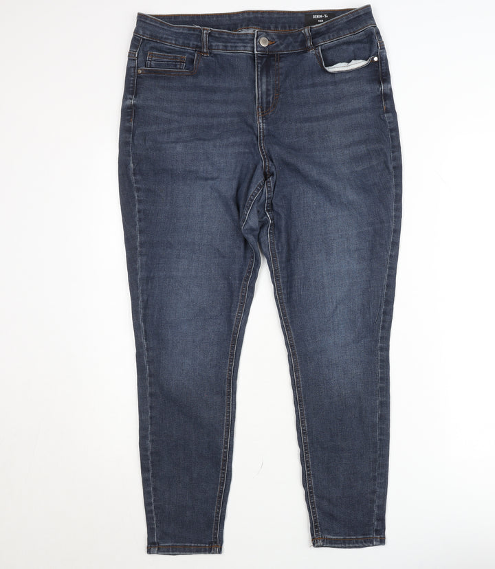 Tu Denim Blue Skinny Jeans Men 16R Slim Fit Stretch Denim