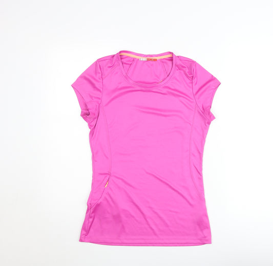 ELLE Sport Women's Pink Athletic T-Shirt M Gym & Training Top