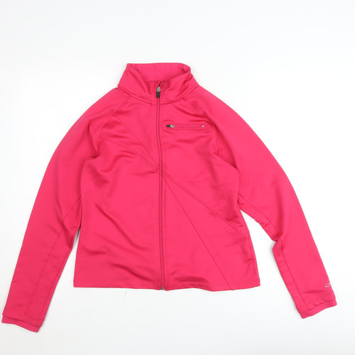 Champion Women's Pink Softshell Full Zip Track Jacket Size M