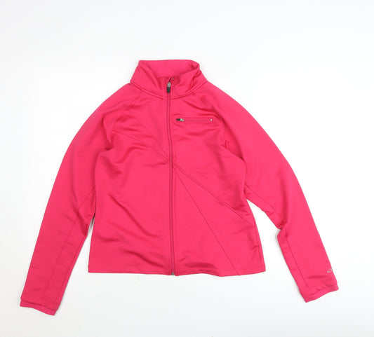 Champion Women's Pink Softshell Full Zip Track Jacket Size M