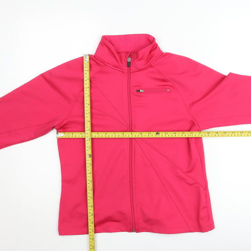 Champion Women's Pink Softshell Full Zip Track Jacket Size M