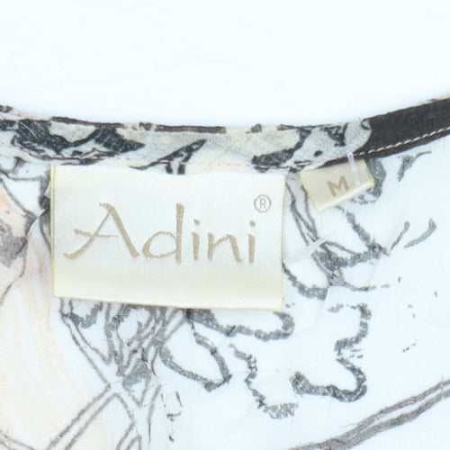 Adini Women's Multicoloured Floral V-Neck Lightweight Blouse M