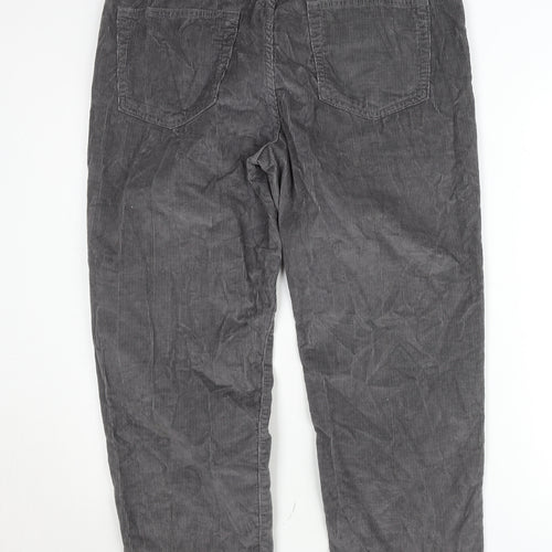 Lands' End Men's Grey Corduroy Trousers Size 36 Traditional Fit