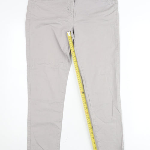 Canda Women's Beige Straight Leg Jeans Size 14 Regular Fit