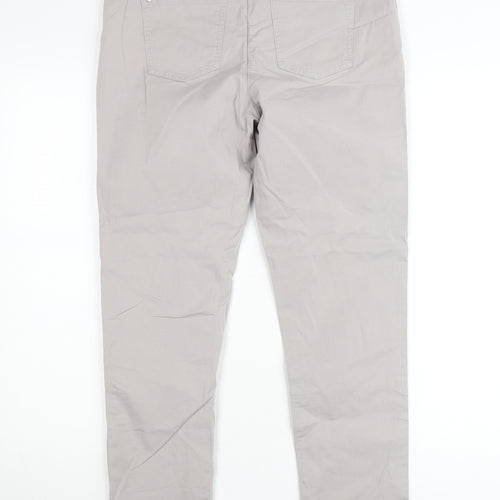 Canda Women's Beige Straight Leg Jeans Size 14 Regular Fit